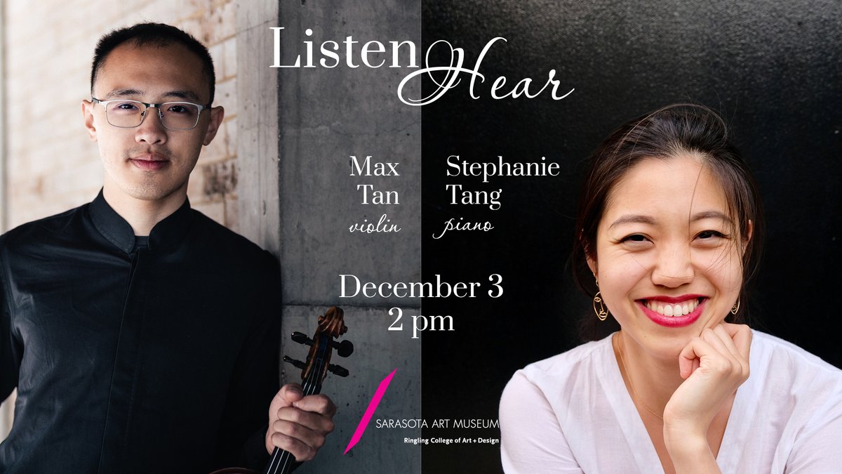 Don’t forget to snag your spot for tomorrow’s Listen Hear performance! Enjoy world-class pianist Stephanie Tang &amp; violinist Max Tan in an intimate, casual setting as they explore the works of Brahms. $40 for Members; $55 for Not-Yet-Members.

Tickets here: bit.ly/3ulTvfq