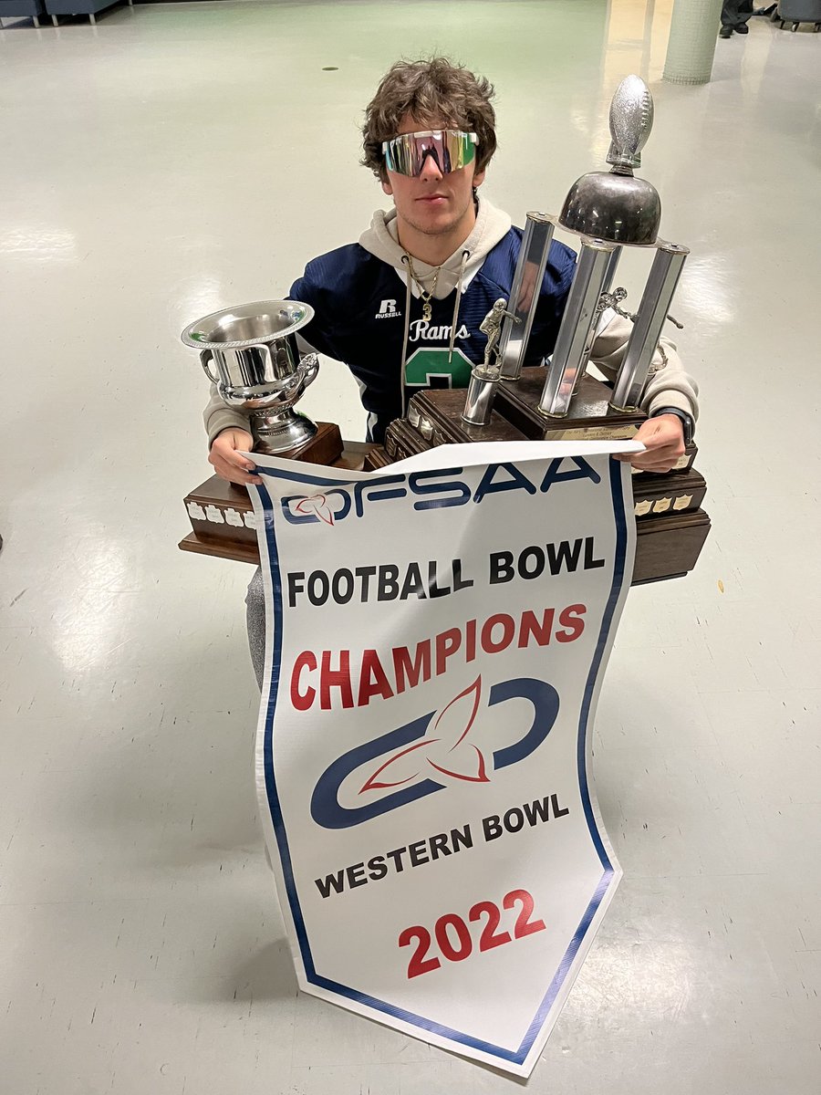 2022 OFSAA Western Bowl champs! Perfect 10-0 season. <a href="/LaurierSS/">Laurier SS</a>                                #BleedBlue #RollRams🐏