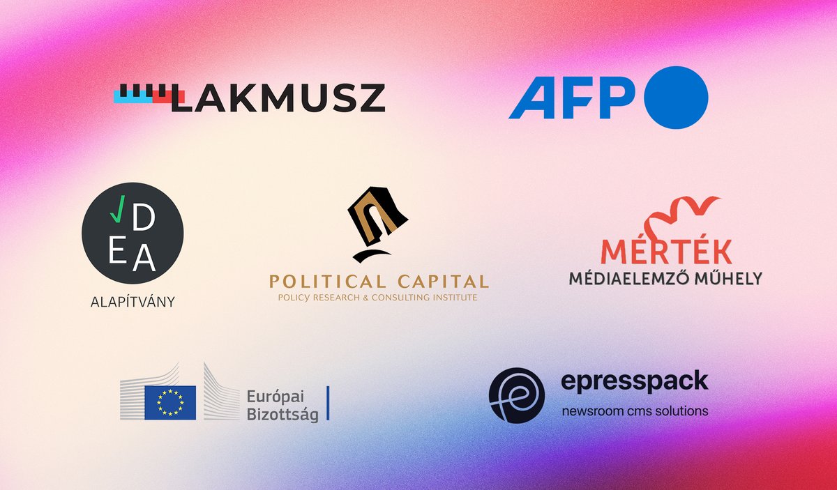 BZoldi's tweet photo. Happy update about @lakmusz_hu fact-checking site: having reached over 1,5 million readers in our first year, we are going to continue our work for 30 months with the support of @EU_Commission, as part of the Hungarian Digital Media Observatory, the anti-disinfo hub in #Hungary. https://t.co/o2ZeGX3EdW