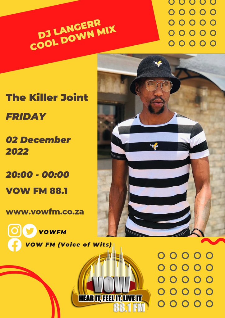 LangerrrSA's tweet photo. Tonight @ 20h25 ngidabula iy’Ndlebe nge BASS 📻🔥💣🎶🎵🔊🔊🔊💪🏽😋💃🏽💃🏽💃🏽

Tune in on @vowfm (88.1FM) using this link —> https://t.co/OUgENIMRhB https://t.co/dD6xx7X6bB