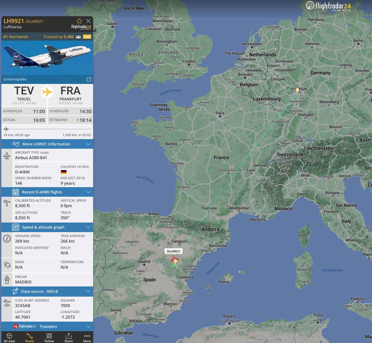 Flightradar24 tweet media