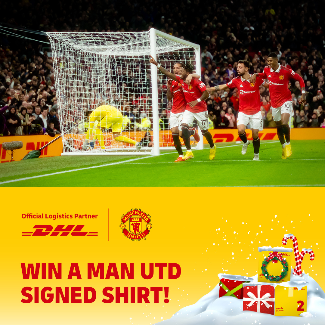 Calling all @ManUtd fans...🔴⚽   

To celebrate day two of our DHL advent calendar, we're giving away an #MUFC shirt signed by the first team 🔥  

 If you want to own a piece of history, enter now! 👇

 bit.ly/3OVkyI0   

#24DaysofDHL