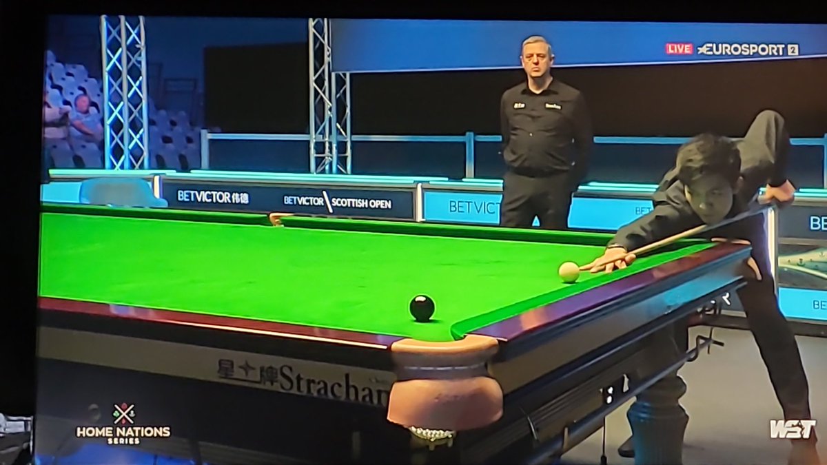 SnookerSimply's tweet photo. Brilliant stuff (&amp; a little bit dodgy at times too) from #Thepchaiya Un-Nooh!
The drama!.... Respotted black ⚫ against #JuddTrump in the final frame to win 5-4
#snooker @F1Un_Nooh https://t.co/TxRcripK4h