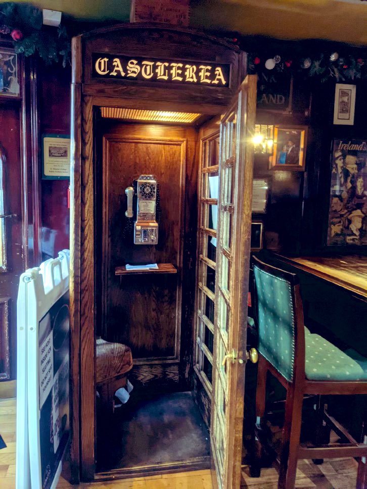 dis_FUNCHIONal's tweet photo. @NewDeckTavern has a full working phone booth! Come check it out at the best Irish Bar in the city! ☘️ 🍻 @MikeFOX29 https://t.co/92M5P2Yt3g