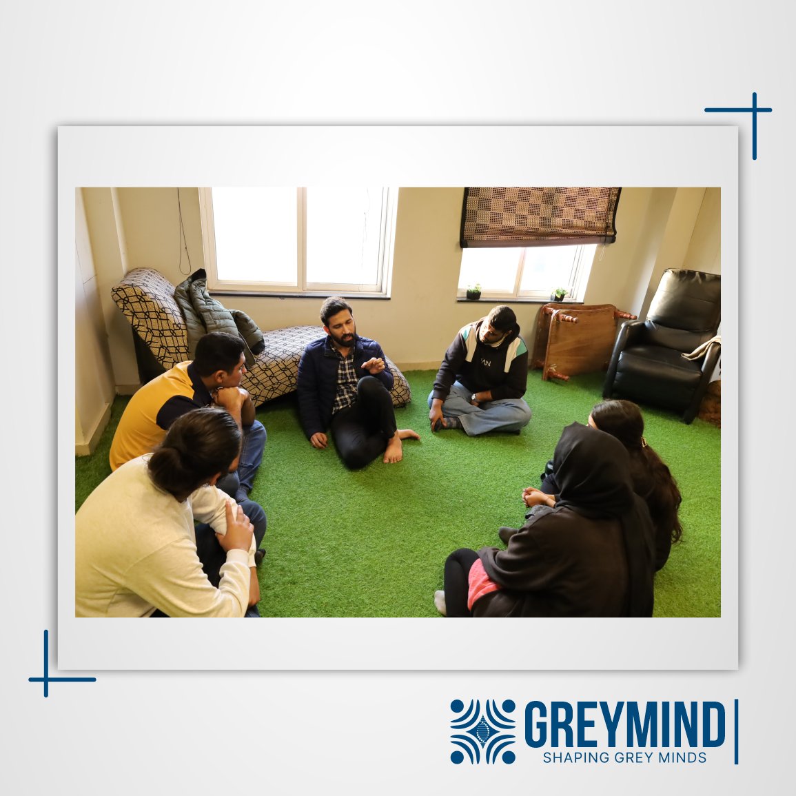GreyMindNet's tweet photo. We have begun a series of free #training #workshops for #GreyMind students. The students will meet with their respective field's mentor for one hour each week for training. The first session of the GreyMind #Operations  team and their mentor Muhammad Ali Baig went wonderfully. https://t.co/gf6RE6epw8