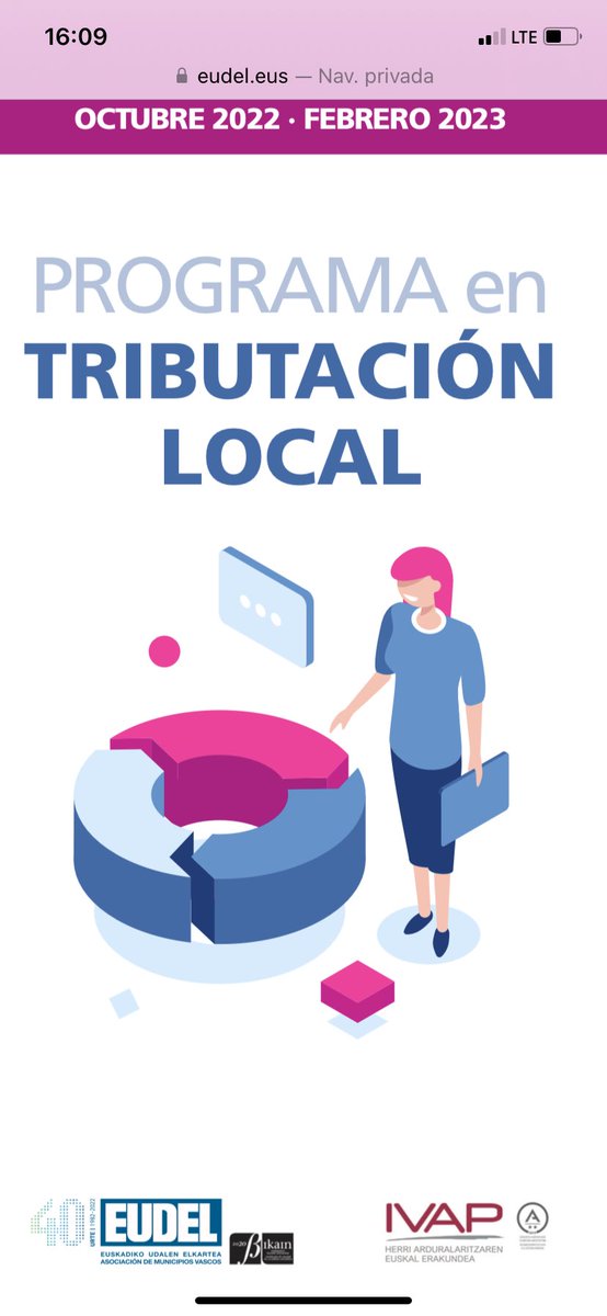 👩🏽‍💻Interesantísima 4ª sesión del Programa en #tributación #local sobre #IAE Carmen Escobar, Jefa del Servicio de Gestión Tributaria. Ayuntamiento de Vitoria-Gasteiz nos enseña
✅Impuesto Actividades Económicas 

✅ Novedades jurisprudenciales

✅Eficiencia en la gestión tributaria