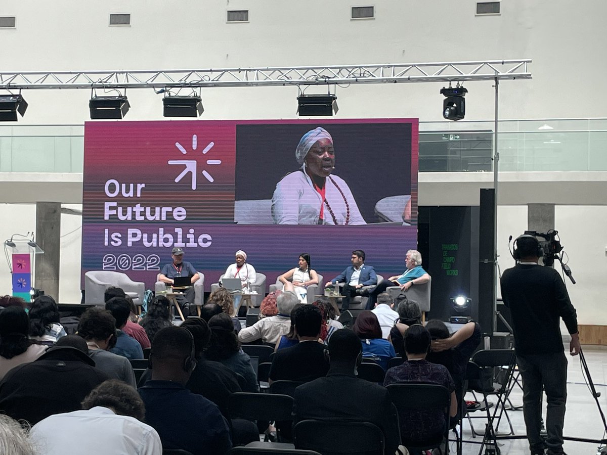 leighkamore's tweet photo. Final day of #OurFutureIsPublic #OFiP22! Opening plenary sessions challenging all of us to be brave in our work for #feminist alternatives &amp; relentless in our action for #ClimateJustice. https://t.co/0BtJx1eDL8