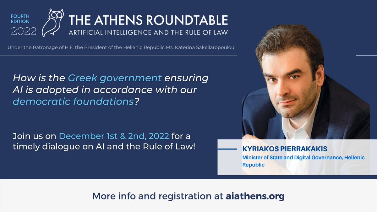 The Future Society (@thefuturesoc) on Twitter photo OPENING REMARKS: Minister of State and Digital Governance, Hellenic Republic <a href="/Pierrakakis/">Kyriakos Pierrakakis</a> set the stage for an amazing day 2 with in-depth discussions 👏 #AIAthens2022 <a href="/ELONtech_/">European Law Observatory on New Technologies</a> 🧵 OPENING REMARKS: Minister of State and Digital Governance, Hellenic Republic <a href="/Pierrakakis/">Kyriakos Pierrakakis</a> set the stage for an amazing day 2 with in-depth discussions 👏 #AIAthens2022 <a href="/ELONtech_/">European Law Observatory on New Technologies</a> 🧵