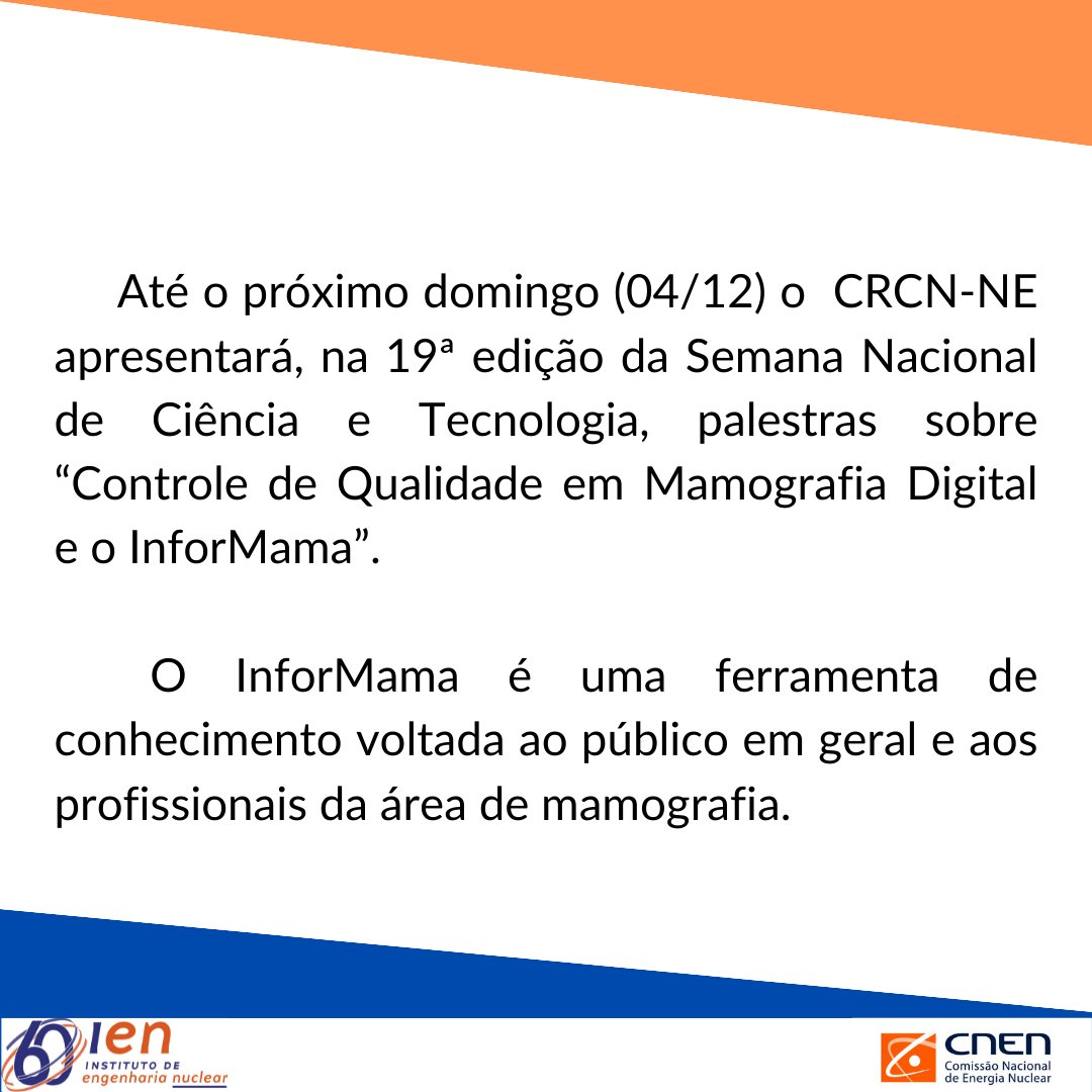 iencnen's tweet photo. Sempre às 10h30 e 15h30, a apresentação será feita por Ricardo Silvério, no estande do Ministério do Turismo, na programação da 19ª edição da Semana Nacional de Ciência e Tecnologia. O evento está sendo realizado no Parque da Cidade, em Brasília.
A entrada é gratuita.

#snct https://t.co/N3ZdtmtuBF