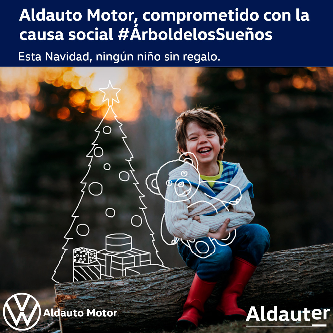 VW_AldautoMotor's tweet photo. Aldauto Motor, concesionario oficial Volkswagen, perteneciente al Grupo Bartolomé, se compromete con la fundación CaixaBank en la causa solidaria #ÁrboldelosSueños para que niños en riesgo de exclusión social reciban su regalo por Navidad.
Noticia completa
https://t.co/8GqwVZFnmV https://t.co/T51gsskFL8