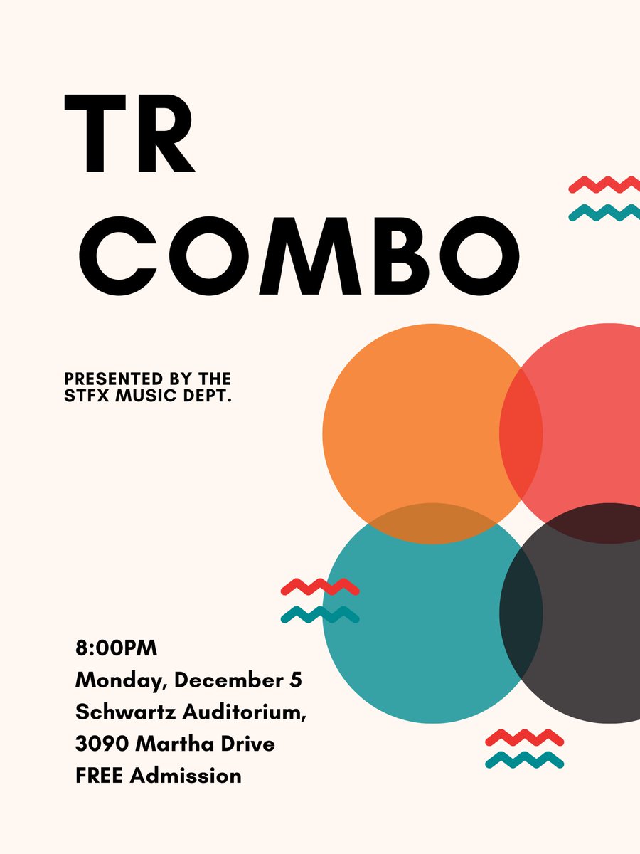 Come join us for the last #stfxmusic concert of the term!