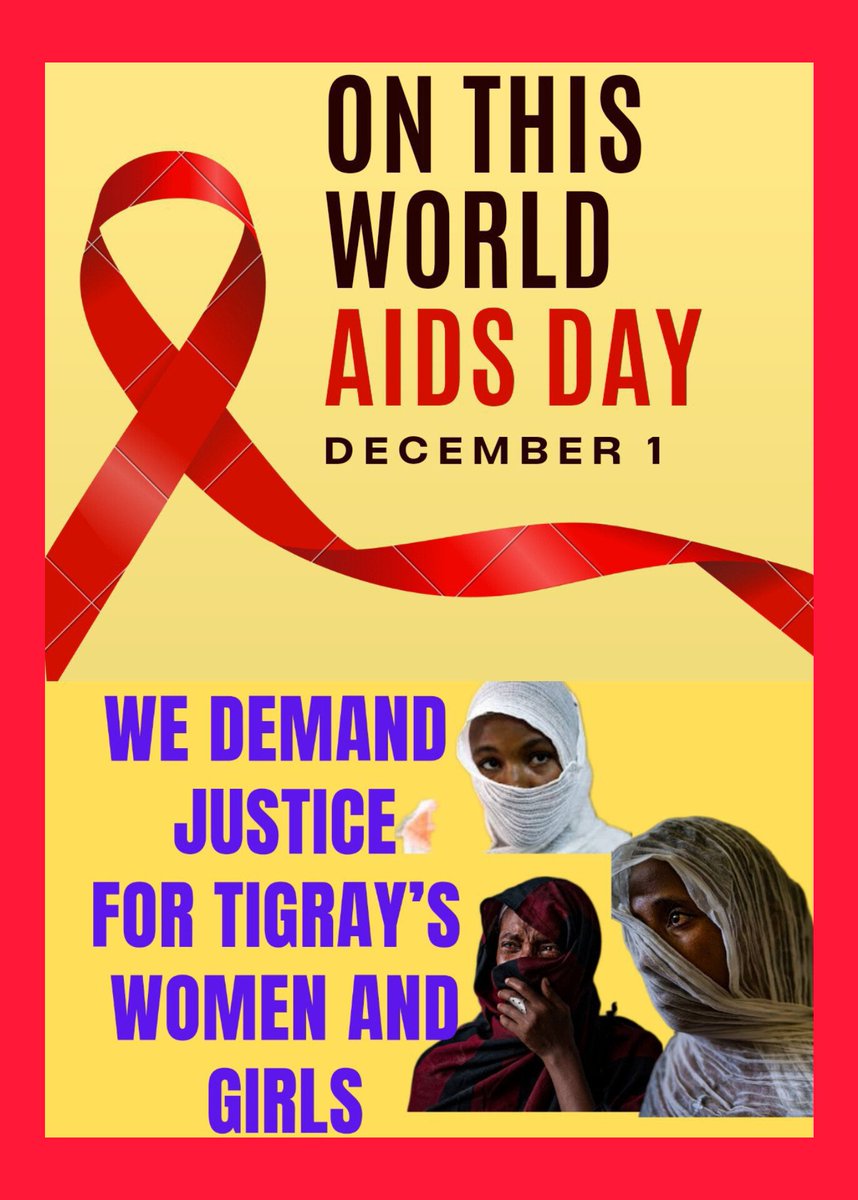 📢In Tigray, there is barely any treatment for basic conditions like
Diabetes, HIV & Tuberculosis.
If the IC is alarmed and concerned about the growing horrific situations of Tigray,@WHO & @ICRC
MUST ACTnow to saveTigrayans. 
#WorldAIDSDay       
#Justice4TigraysWomen&Gerls