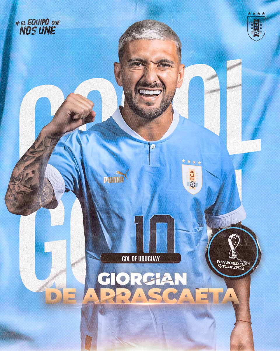 🗣️ ¡𝙂𝙊𝙊𝙊𝙊𝙊𝙊𝙊𝙊𝙊𝙊𝙊𝙊𝙊𝙇!

<a href="/GiorgiandeA/">GiorgiandeArrascaeta</a> abre el marcador a los 25’ de partido.

🏆 <a href="/FIFAWorldCup/">FIFA World Cup</a>

#Qatar2022
#ElEquipoQueNosUne