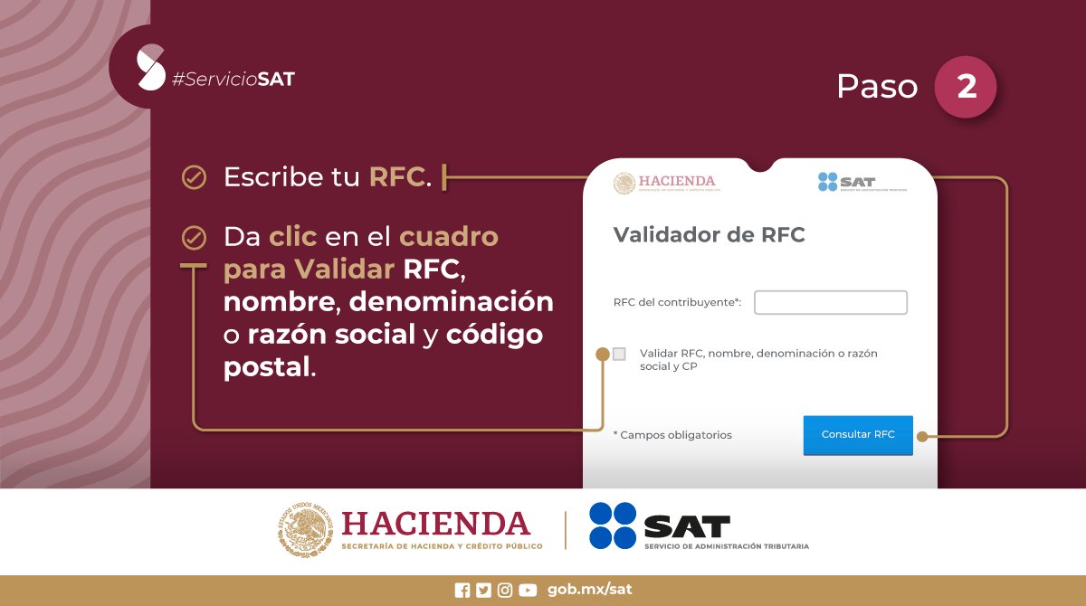 SATMX's tweet photo. Es muy importante que valides tus datos fiscales en el portal para que puedas emitir tus facturas.
Da clic aquí:
https://t.co/kMejUnAUbl https://t.co/zAwejODIqr