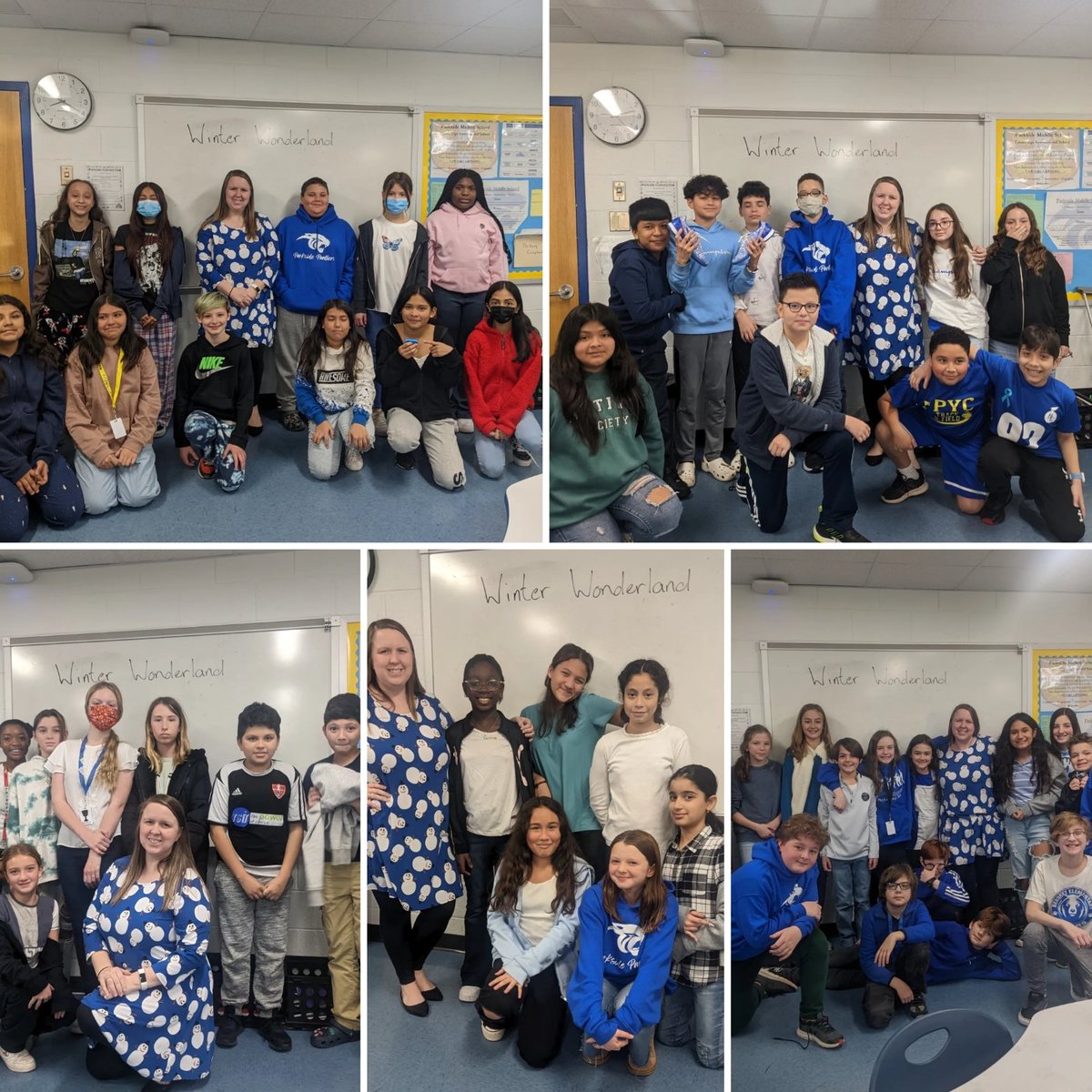 Winter Wonderland with my 6th graders!! 💙🤍 ☃️
#parksideproud