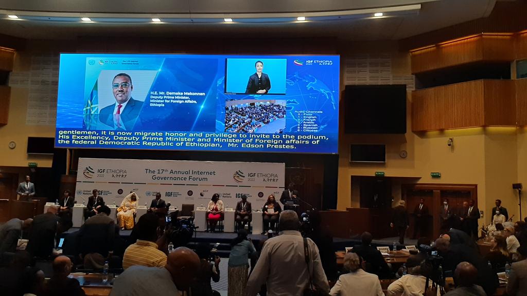 Live now: Closing remarks by DPM &amp; FM Demeke Mekonnen of #Ethiopia, on the 17th #igf2022 

Join in: youtu.be/7xxXH0Emym4

#ResilientInternet #SDGs 
<a href="/UN/">United Nations</a> <a href="/intgovforum/">IGF - Internet Governance Forum</a>