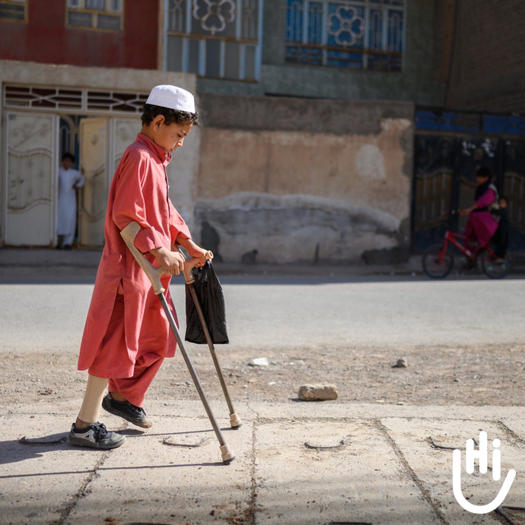 Tomorrow is #InternationalDayOfPersonsWithDisabilities. Our work promotes #inclusion by uplifting people with #disabilities.

In #Afghanistan, Asef received #AssistiveDevices and #rehabilitation after losing his leg to a #mine. He can now walk again. #IDPD2022

📸E. Blanchard/HI