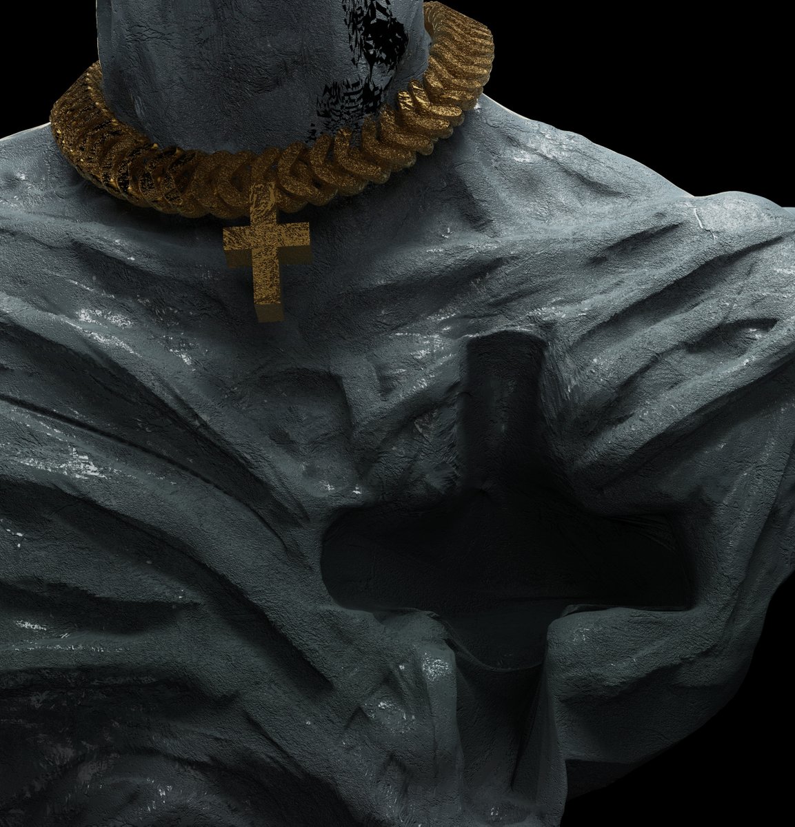 My new sculpture. 
Teach Me How to Have Faith (again)