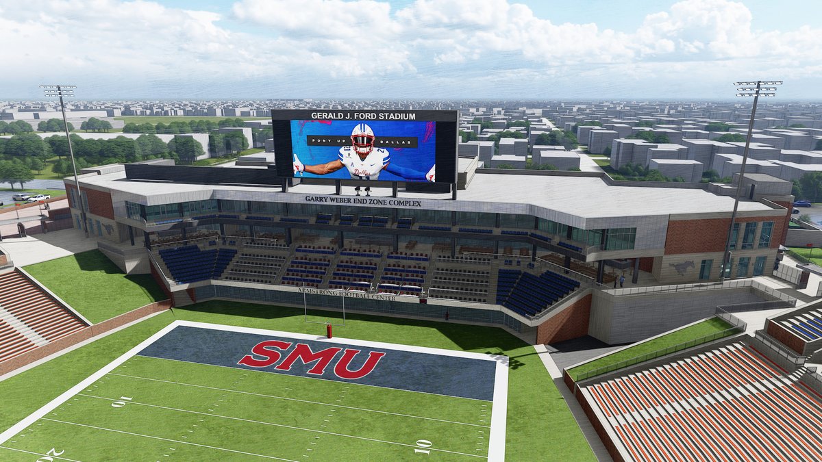 We're breaking ground at 11:30 a.m. today on the <a href="/SMU/">SMU</a> Garry Weber End Zone Complex at Ford Stadium. The future looks great, Mustangs!
