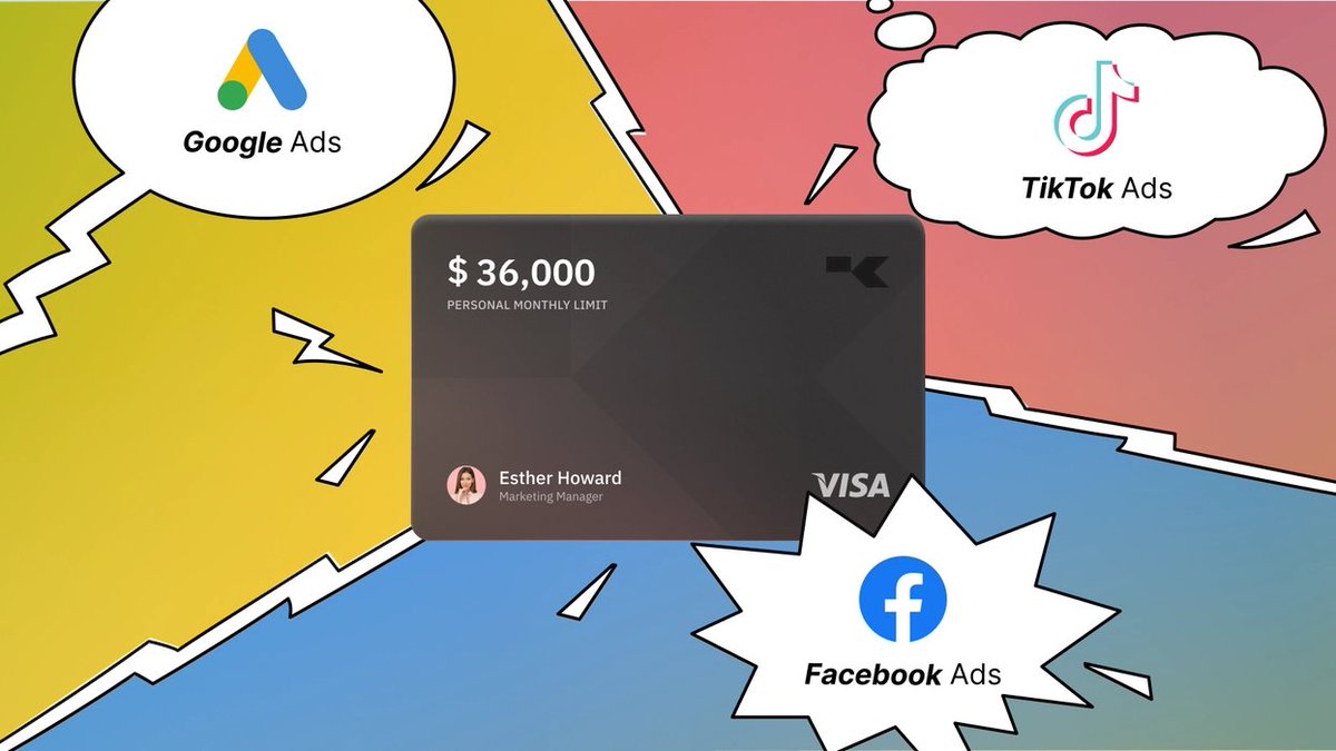 Karta: the ultimate VCC for Facebook, Google, and TikTok ads.
Our cards are issued by Celtic Bank and are accepted by all ad platforms. You can easily run Facebook, Google, and TikTok Ads campaigns, track all your VCCs, and more on our centralized dashboard!