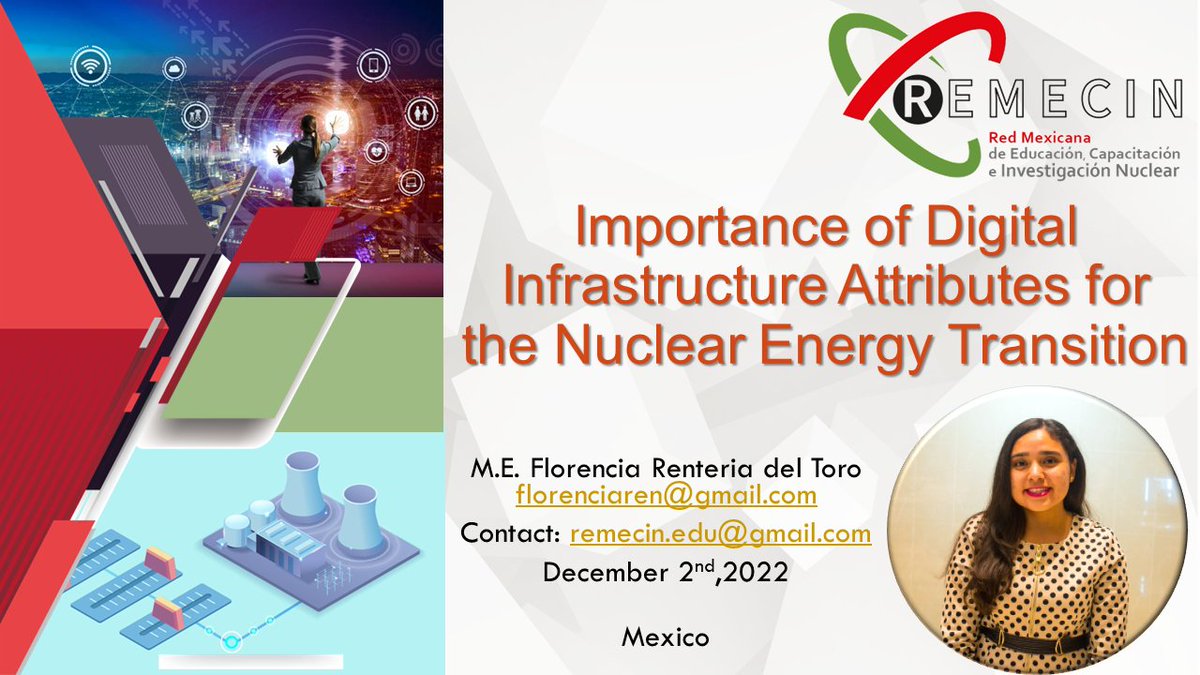 remecin_MX's tweet photo. ✨REMECIN PRESENTE EN EL DÍA MUNDIAL DE LA ENERGIA NUCLEAR
Como parte de la celebración del día Mundial de la Energía Nuclear, REMECIN se une al evento: https://t.co/2wr5yWxBf7
📽Evento en YouTube https://t.co/NEfEgBj61J
#WorldNuclearEnergyDay #AChainReaction #EnergySecurity https://t.co/01EzfusvL7