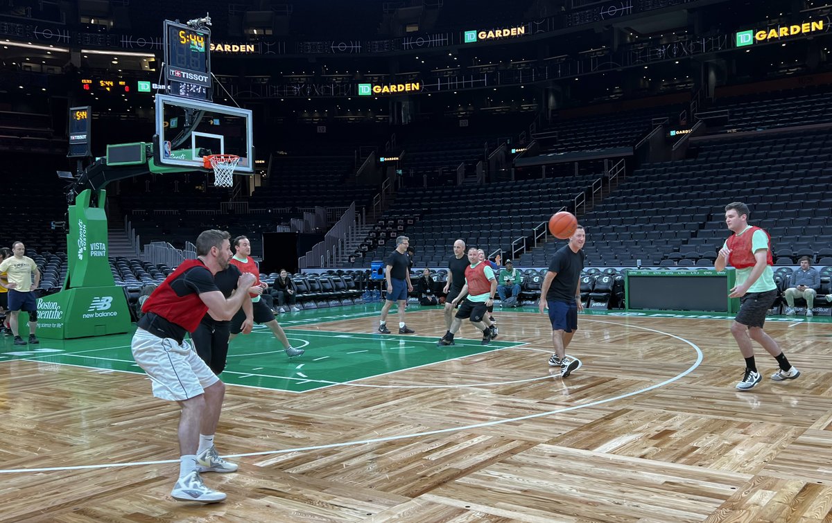 Team Alnylam and their <a href="/SpOlympicsMA/">Special Olympics MA</a> teammates had a great time competing in the <a href="/BioBall_MA/">Bio-Ball</a> finals yesterday at <a href="/tdgarden/">TD Garden</a>! The event featured hoops, laughs, community, and a special visit from the Boston <a href="/celtics/">Boston Celtics</a>' <a href="/Dwhite921/">Derrick White</a>. #bioball #SpecialOlympics #biotech