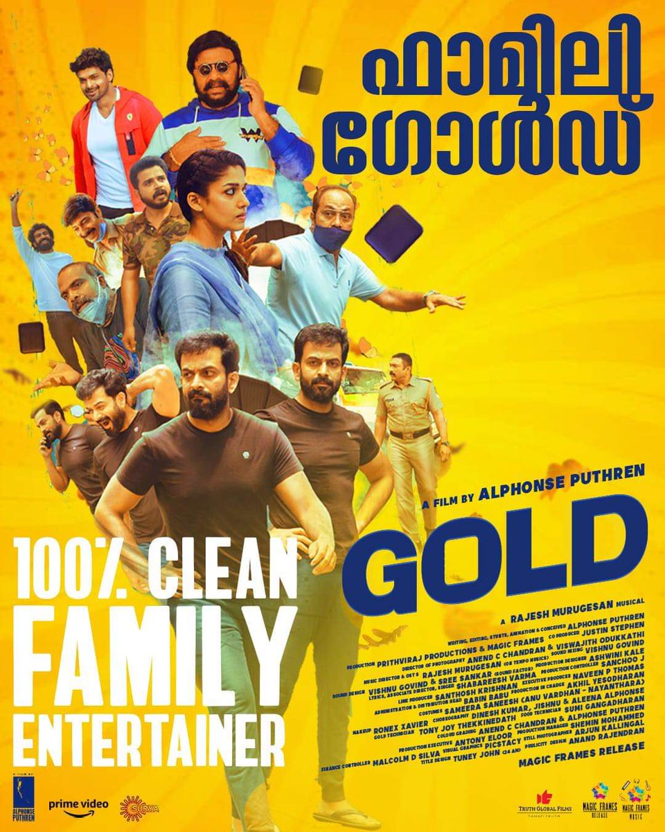 magicframes2011's tweet photo. #GOLD Now in Theatres 🔥✨
#MagicFramesRelease
#GoldMovie
#PrithvirajSukumaran
#Nayanthara
#AlphonsePuthren
#ListinStephen
#SupriyaMenon
#RajeshMurugesan
#ShabareeshVarma
#MagicFrames
#PrithvirajProductions https://t.co/n56gRfVZVb