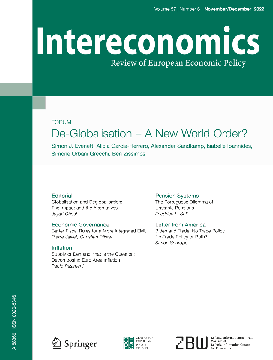 Intereconomics_'s tweet photo. The November/December issue of Intereconomics is out now! #OpenAccess
https://t.co/ARutqPQAmG https://t.co/AeYNzBbYif