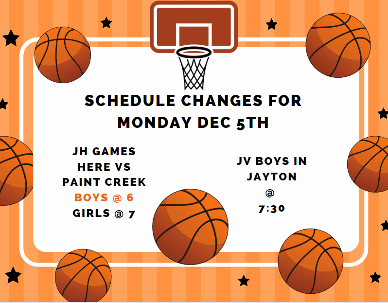 RISDRotan's tweet photo. Monday Basketball 
schedule changes https://t.co/EugcB2yUpx