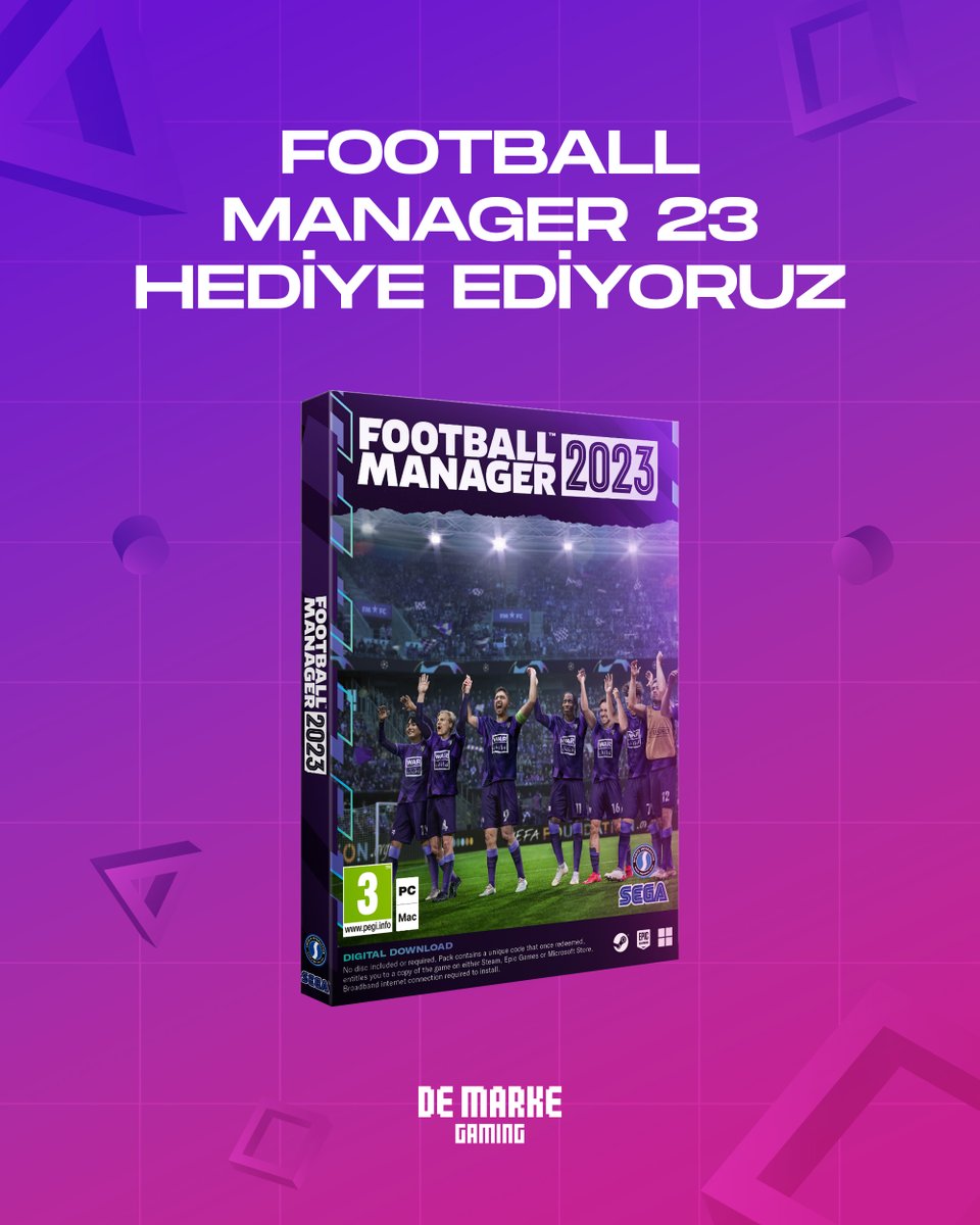 Bizi takip eden ve bu paylaşımı RT’leyen bir takipçimiz, Football Manager 23’ün sahibi olacak!