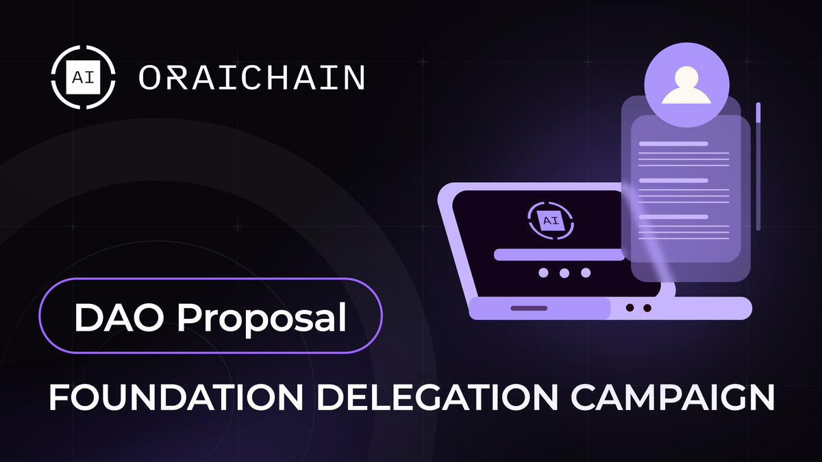 oraichain's tweet photo. #DAO Proposal: Foundation Delegation Campaign

1/ Foundation Delegation Campaign aims to put forward the decentralization state of #Oraichain #Mainnet to higher levels for future security, scalability, and many more closely connected aspects. 

https://t.co/OPFeK5COe1

🔽🔽🔽 https://t.co/tvMgRMIbv3