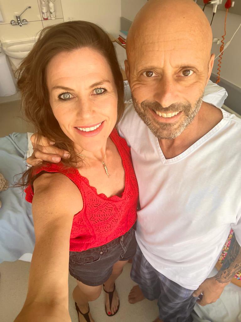 Hospital Day… thirty something (I’ve lost count) ☺️

Adrienne. My rock. By my side every single day. I love you baby. ❤️