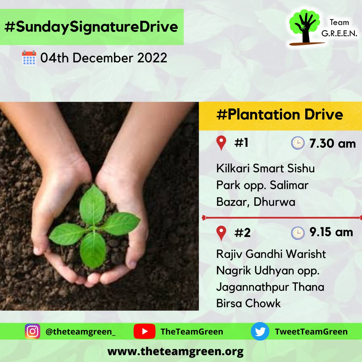 TweetTeamGREEN's tweet photo. #SundaySignatureDrive
Hello GREENers 🌱
Let's ready for a beautiful and chilled Sunday Drive with lots of energy 💪🏻💚
#caredriver
#gogreenjoinus🌱
#gogreenbeforethegreengoes
#greenery
#savetheplanet
#savetrees
#earthhour
#sundayfunday
#savenature🌎
#greenbeautycommunity https://t.co/2zMngrIHXg