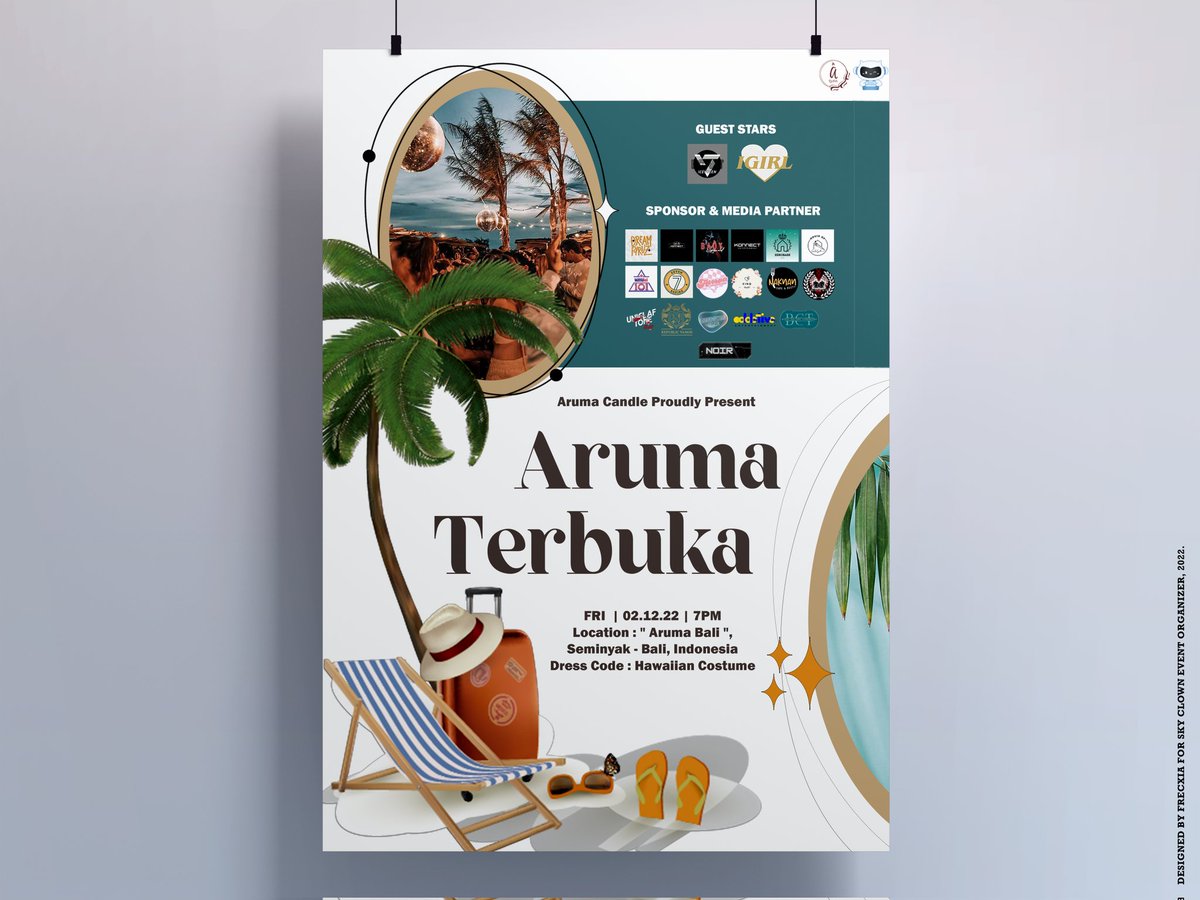 THlSJUSTINN's tweet photo. ⠀

⠀⠀Aruma Candle Proudly Present
⠀⠀⠀⠀⠀𝐀𝐑𝐔𝐌𝐀 𝐓𝐄𝐑𝐁𝐔𝐊𝐀

⠀━━━━━━━━━━━━━━━
⠀  📆 Friday, 2nd December 2022
⠀  🕗 From nineteen o'clock 
⠀  📍 "Aruma Bali", Seminyak-Bali
⠀⠀Dresscode : Hawaiian Costume.

⠀ https://t.co/YUZnJwJjr8