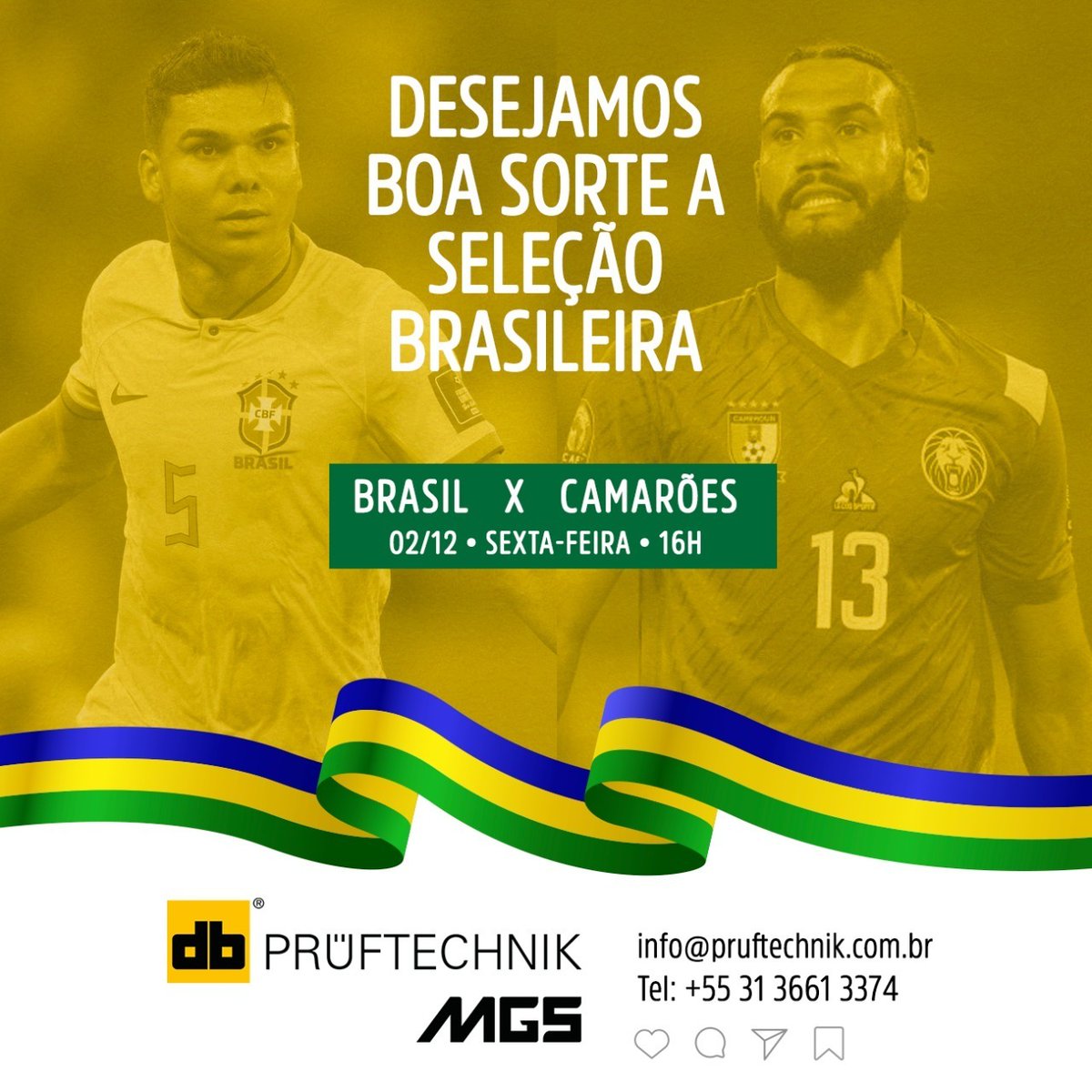 pruftechnikmgs's tweet photo. A seleção brasileira continua na luta pelo #Hexa ⭐⭐⭐⭐⭐⭐

#pruftechnikmgs #fifa #copadomundo #copadomundo2022 https://t.co/8VvyAcOvM3