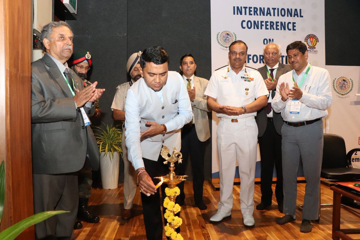 dip_goa's tweet photo. Chief Minister, @DrPramodPSawant Inaugurated the International Conference on Information Security, Privacy and Digital Forensics 2022 organised by @nfsugoacampus , Sardar Vallabhbhai National Institute of Technology &amp; BITS Pilani Goa Campus. https://t.co/y4ESGIF1OI
