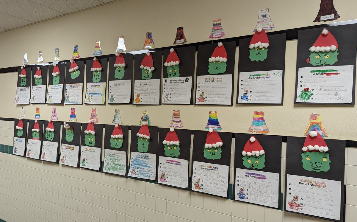 First Grade had a great time celebrating #GrinchDay yesterday!  We completed math and literacy activities based on the Grinch while discussing how kindness can grow a Grinch's Heart! #kindness #12daysofkindness  <a href="/PlumTeachers/">Plum Teachers</a> <a href="/MariaFajt/">Maria Fajt</a> <a href="/plumboroughsd/">Plum Borough SD</a> <a href="/PSEA/">PSEA</a> @pbsdsupt <a href="/DrSeuss/">Dr. Seuss</a>