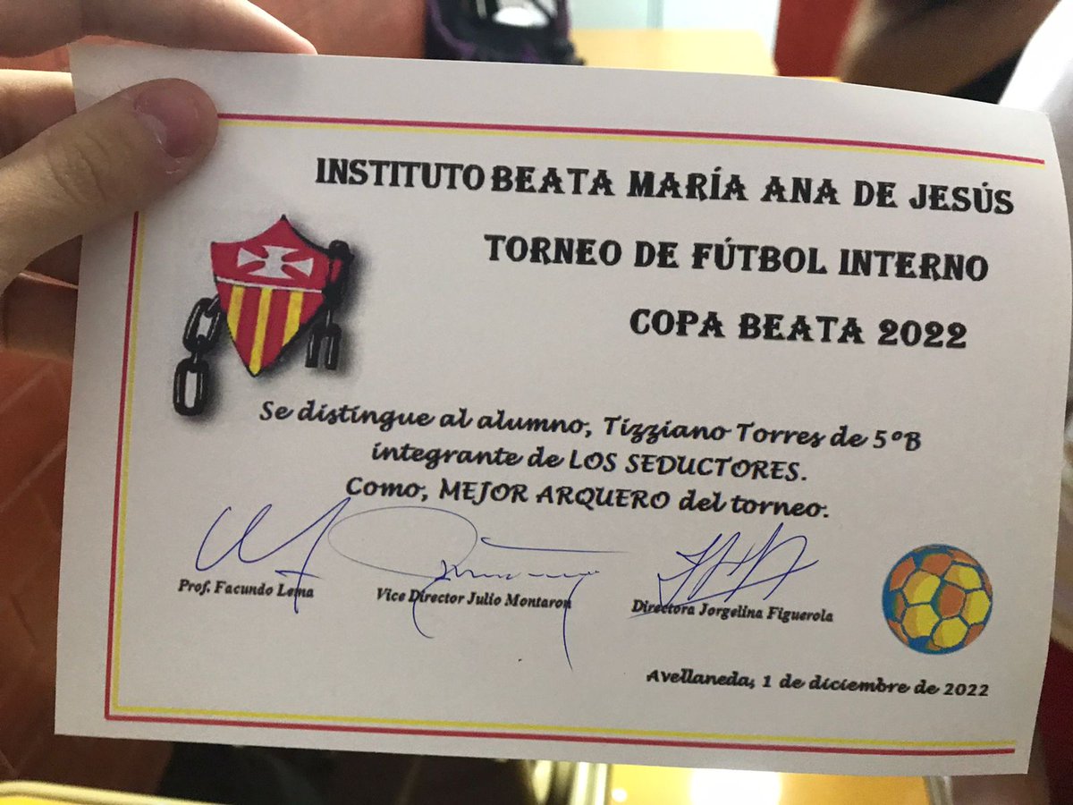 losseductores_'s tweet photo. Felicitaciones a nuestro jugadores:
Matías germinario: goleador del torneo con 30 goles.
Tiziano torres: mejor arquero del torneo.
Felicidades muchachos 🙌. https://t.co/xMOOF2wJRb