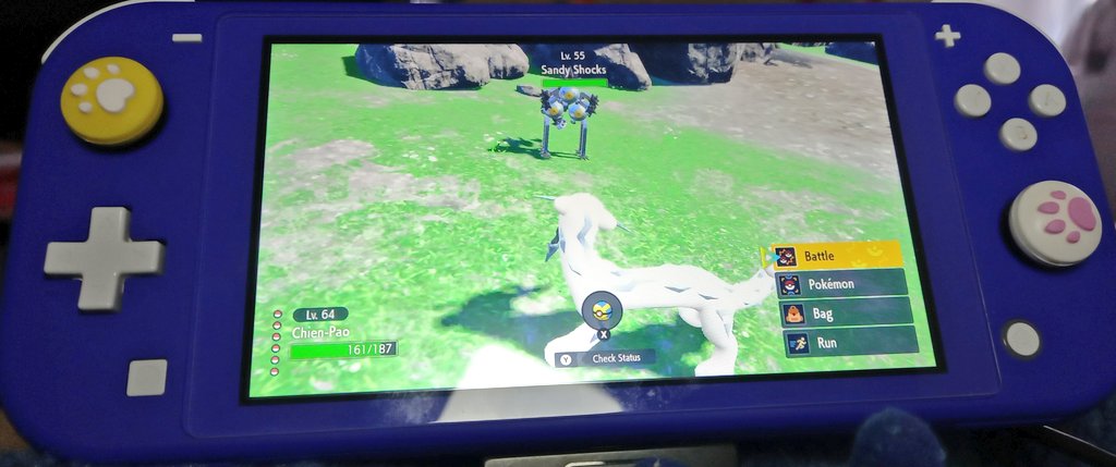 Nayuleska's tweet photo. Spending today working on my #pokedex with just 78 left and at least 2 i know j jeed to trade with a friend. Using a legendary's Ruination move
better than False Swipe for higher level Pokemon, at least im finding it that way. Love #chienpo so much! https://t.co/ScLULCoTu9