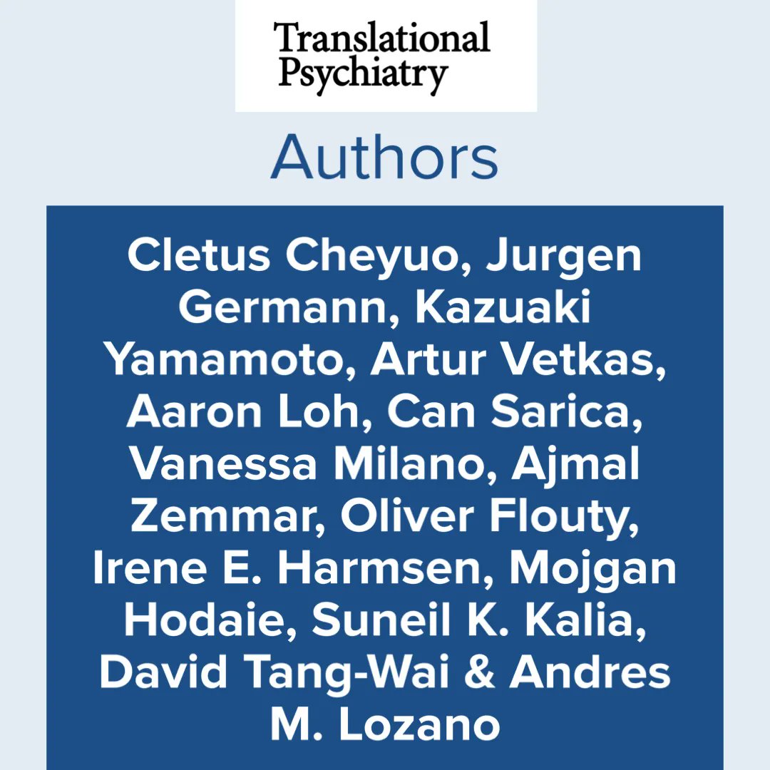 Read this systematic review &amp; meta-analysis on the #cognitive outcome and brain networks of #DeepBrainStimulation and non-invasive #neuromodulation in #Alzheimers Disease from a few of our talented #residents, fellows, and faculty! 

buff.ly/3ifXSpH