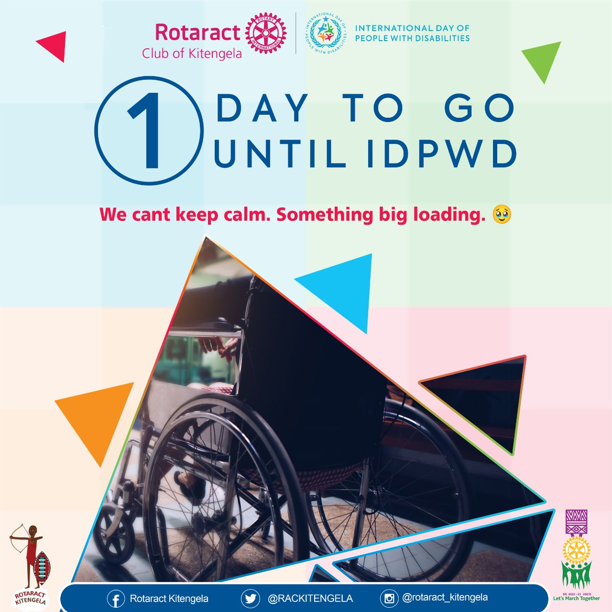 RACKITENGELA's tweet photo. Happy Friday good people 🔆

It's T-1 day to the International Day of People With Disabilities👩🏽‍🦽 and we can't keep calm🕺🏻 because we have something in store and we hope you will all like it😎.

Stay tuned. Stay posted 🤩

#InclusionIsForEverybody 🫂
#IDPWD 👩🏽‍🦽
#DustySouth🔥 https://t.co/XZqfY1ORnI