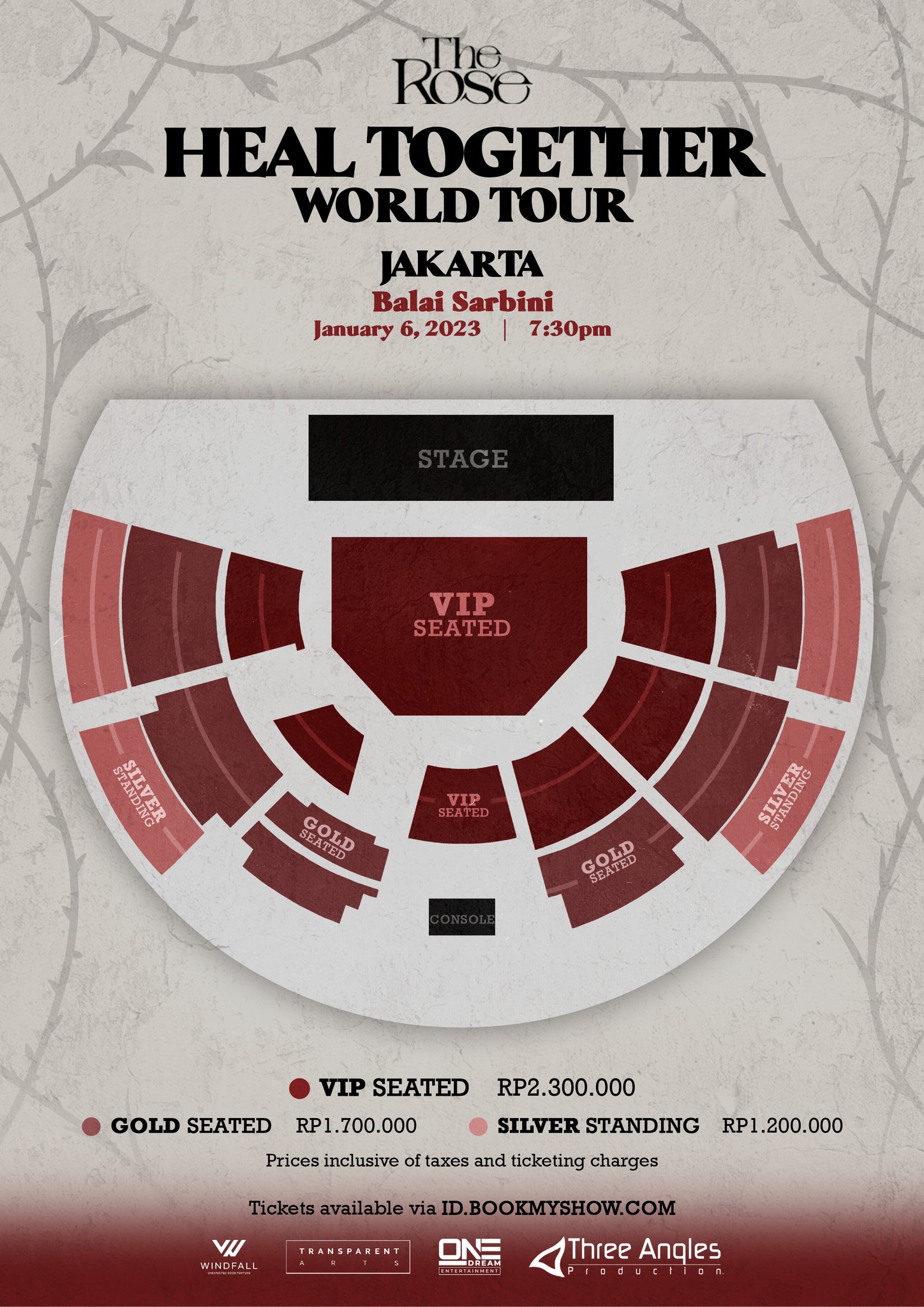 Harga Tiket Konser The Rose di Jakarta Mulai 1,2 Juta