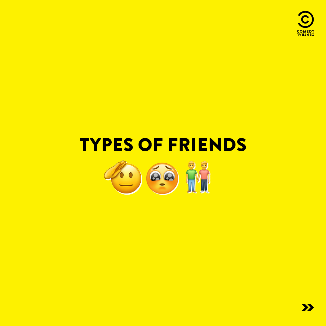 ComedyCentralIn's tweet photo. Do you have such friends in your squad too?
Tag them in the comments now. 👇🏼

Catch Brooklyn Nine-Nine, Mon-Fri 8 PM on #ComedyCentral.

#BrooklynNineNine #B99 #ComedyCentral #ComedyCentralIndia #TypesOfFriends #Jake #Rosa #Terry #Amy https://t.co/Q5QWpwNScW