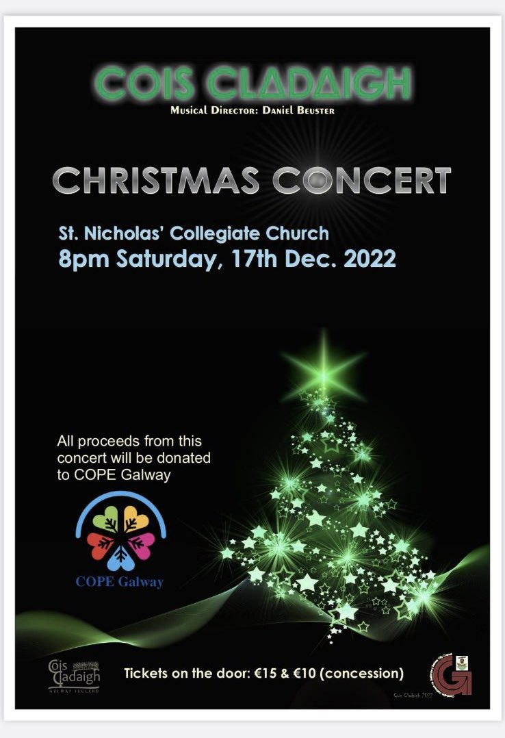 Cois Cladaigh Choir (@coiscladaigh) on Twitter photo Looking forward to our annual Xmas performance hoping you can join us in some Xmas cheer 🧑🎄🤶🧑🎄🤶 <a href="/StNicholas1320/">St Nicholas' Galway</a> Looking forward to our annual Xmas performance hoping you can join us in some Xmas cheer 🧑🎄🤶🧑🎄🤶 <a href="/StNicholas1320/">St Nicholas' Galway</a>