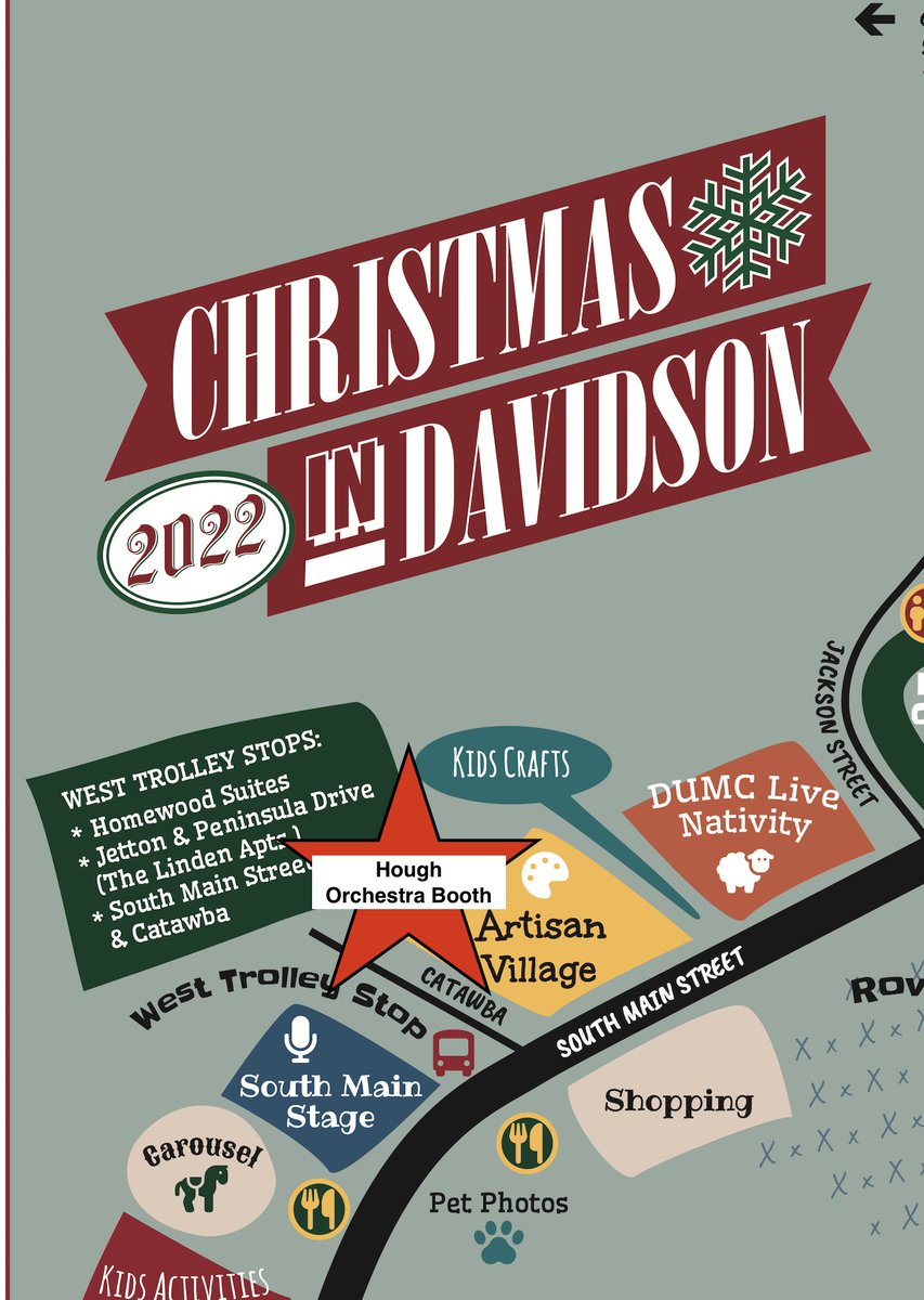 HoughOrchestra's tweet photo. Remember to stop by our booth at Christmas in Davidson this weekend! Look for the white tents between the live nativity and the carousel. The students will be playing and selling light up necklaces!!! https://t.co/DaXP05QWuu
