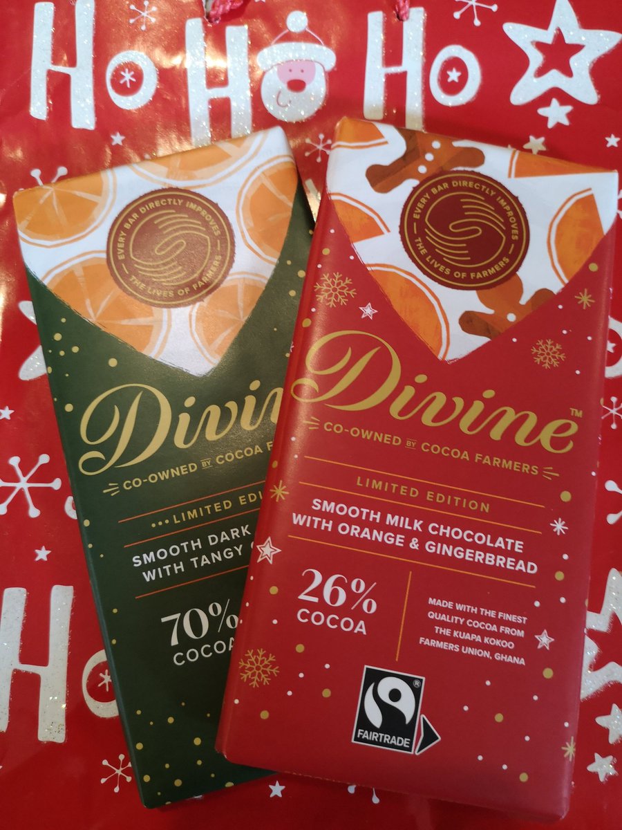 <a href="/divinechocolate/">Divine Chocolate</a> Ho ho ho!
We've got ours from <a href="/oxfamgb/">Oxfam</a>