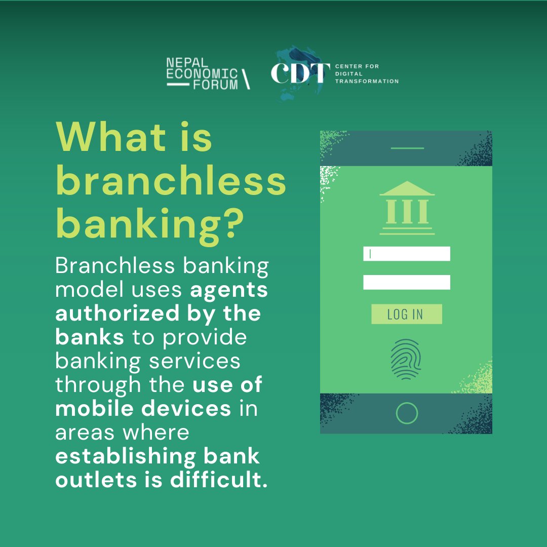 CDT_NEF's tweet image. #Branchless #banking contributes to increased #access to #finance and promotes financial #inclusion.
#digitalbanking #Nepal 
@NEFNepal
