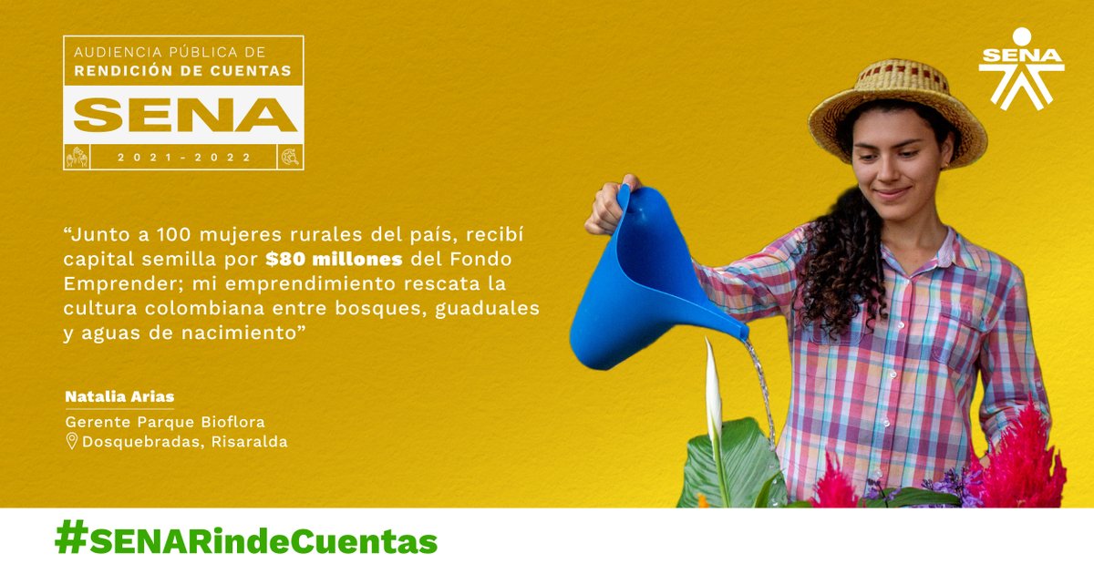 SENAComunica's tweet photo. ✅En #SENARindeCuentas reconocemos la oportunidad que tiene el #FondoEmprender de construir justicia social y económica

💰🌱 $177.500 millones de capital semilla
🏭2.205 nuevas empresas 
💼10.108 empleos https://t.co/IrQUaOFWqL