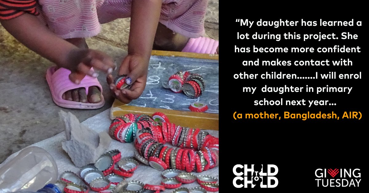 Child to Child (@childtochild) on Twitter photo #GivingTuesday2022
Itās not too late. Help <a href="/ChildtoChild/">Child to Child</a> support young peer educators provide playful early learning opportunities for their siblings. Donate here: givingtuesday.justgiving.com/donate/?charit⦠#GivingTuesday2022
Itās not too late. Help <a href="/ChildtoChild/">Child to Child</a> support young peer educators provide playful early learning opportunities for their siblings. Donate here: givingtuesday.justgiving.com/donate/?charitā¦