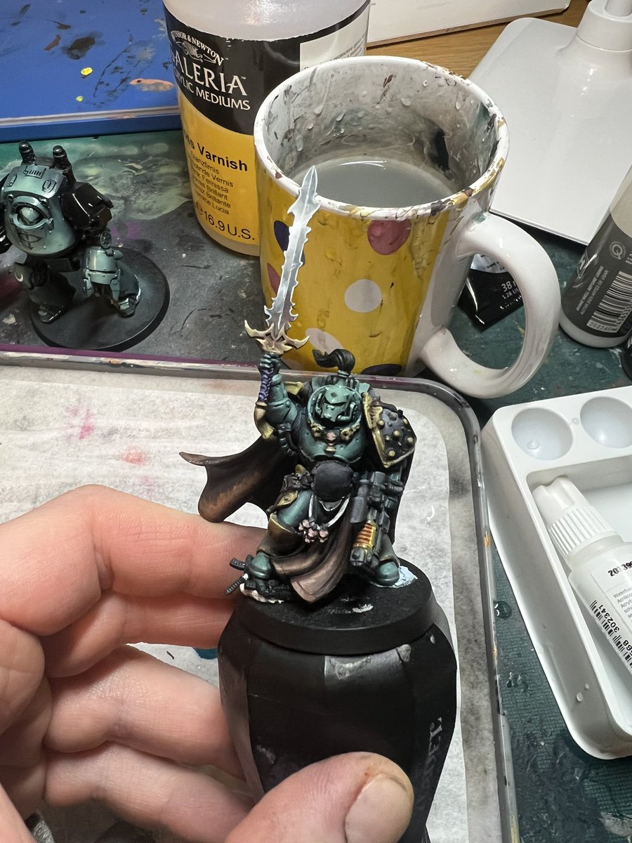 TimeNerd's tweet image. One man, an evening and his sword. 🤷🏻‍♂️ 

#PaintingWarhammer #WarhammerCommunity #warhammer40k #warhammer #warhammer30k #horusheresy #Warmongers